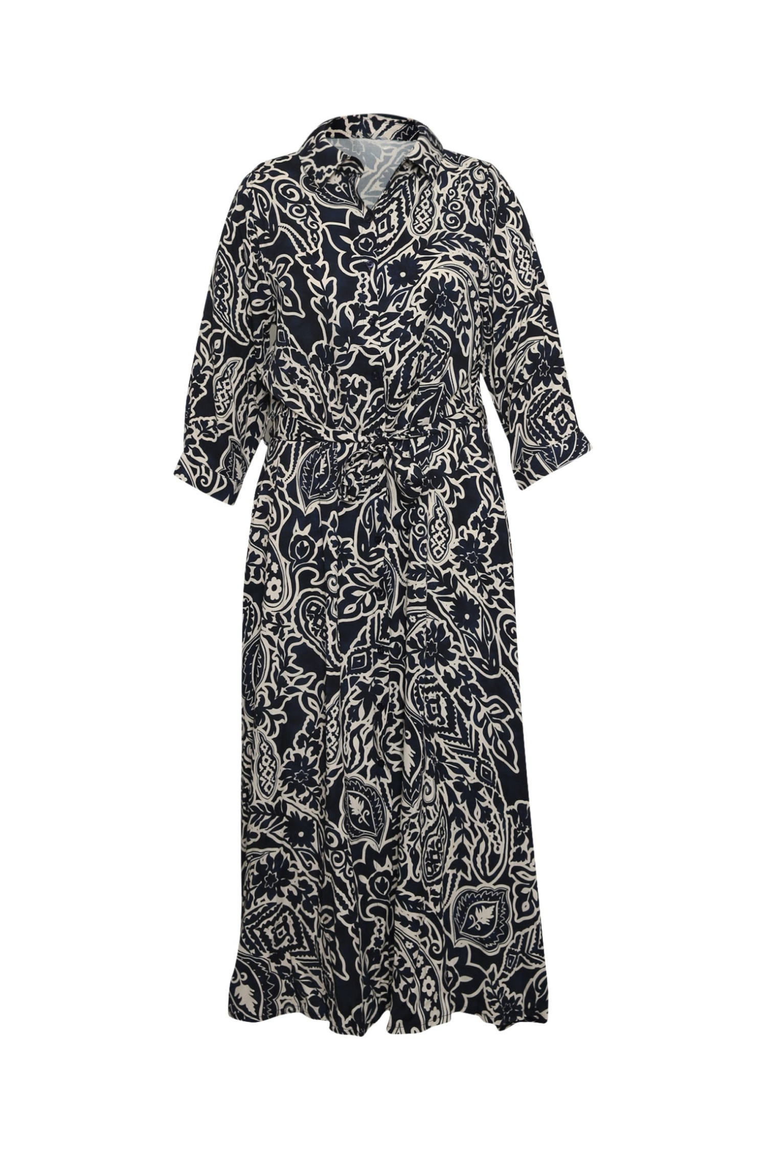 Blousejurk van viscose met paisleyprint