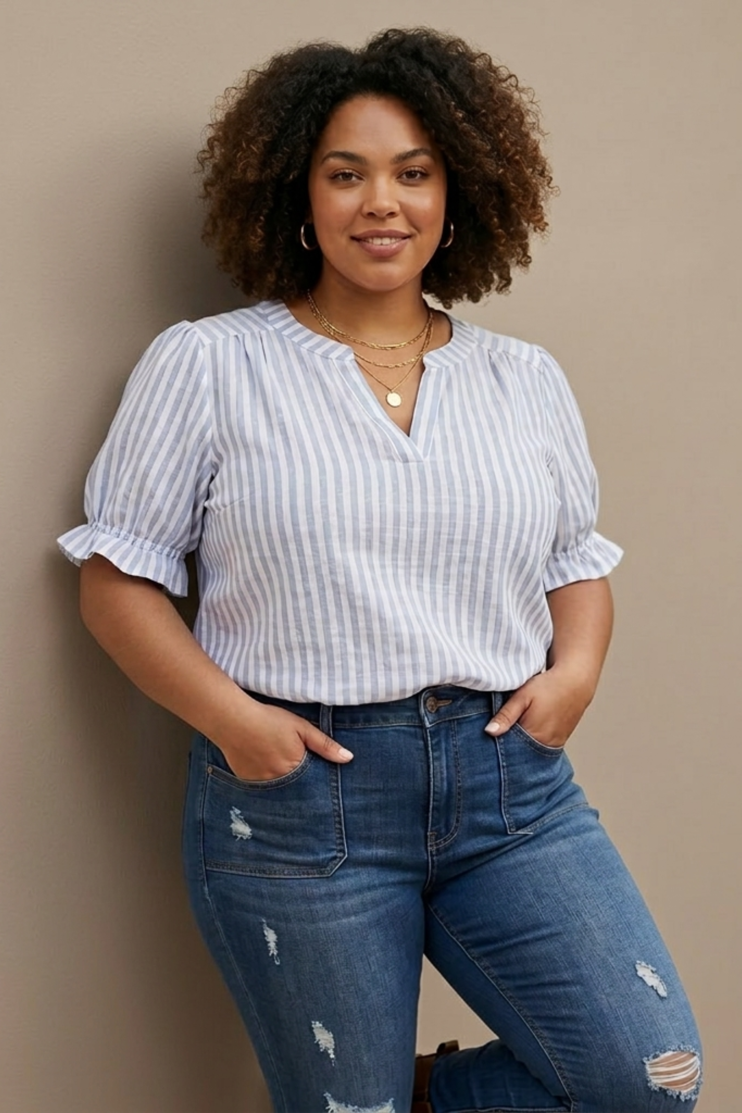 Rea | Gestreepte blouse