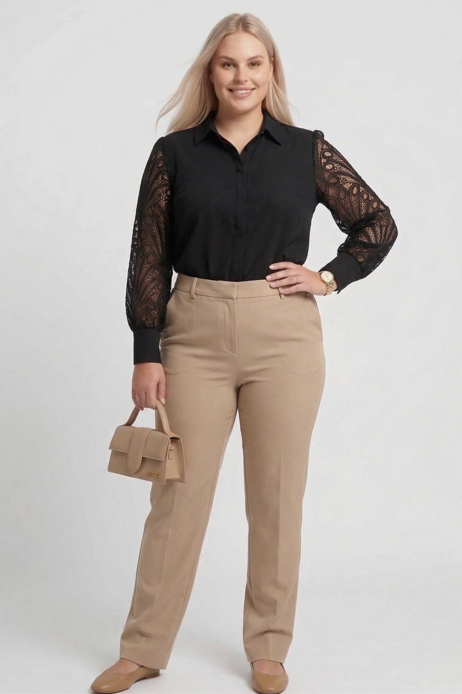 Isa | Elegante Zwarte Blouse