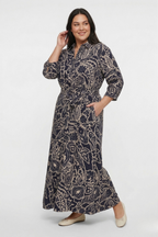 Blousejurk van viscose met paisleyprint