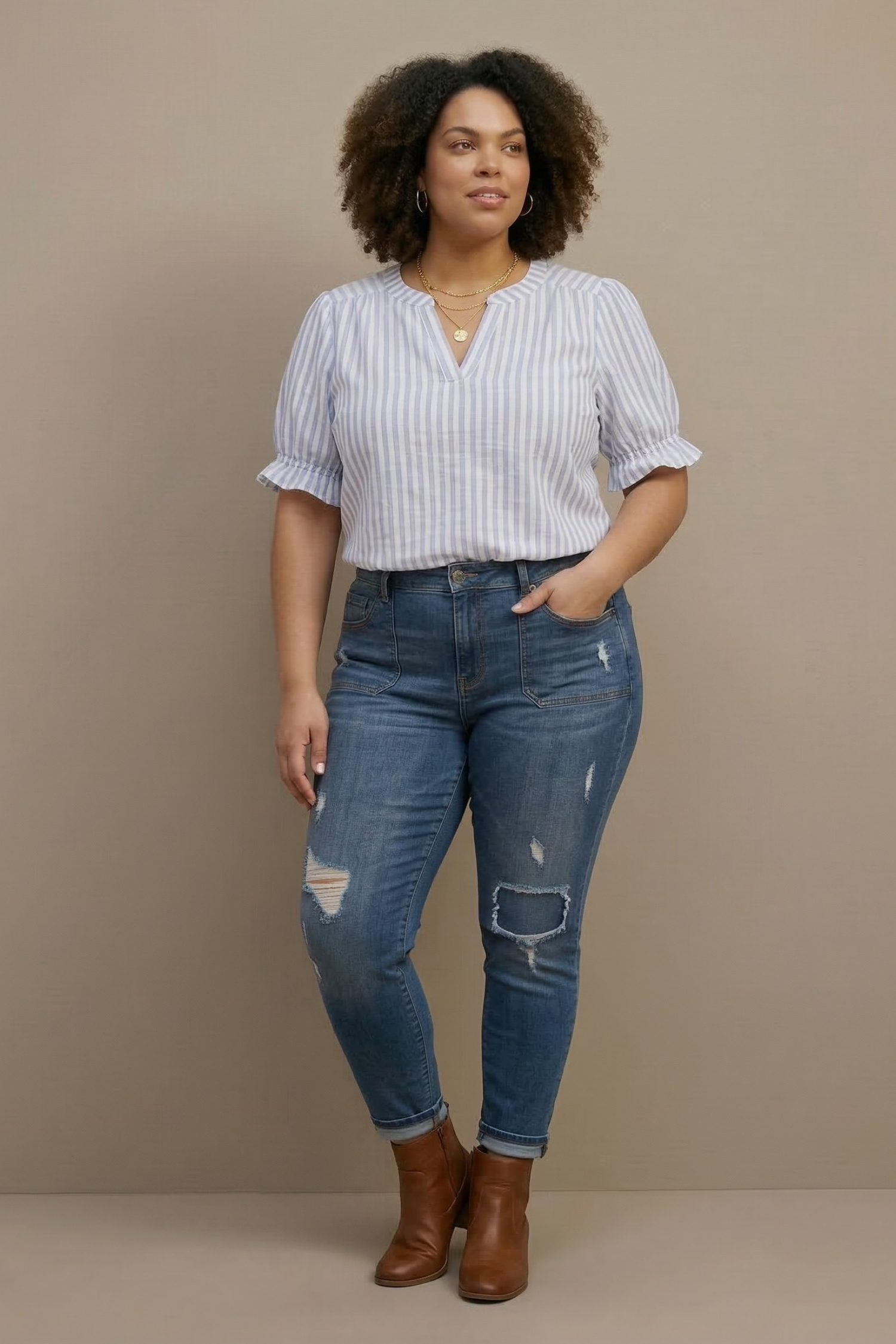 Rea | Gestreepte blouse