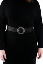 Elastische riem van raffia