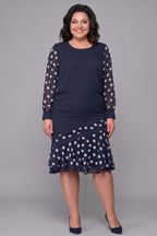 Clara | Jurk met print van cirkels