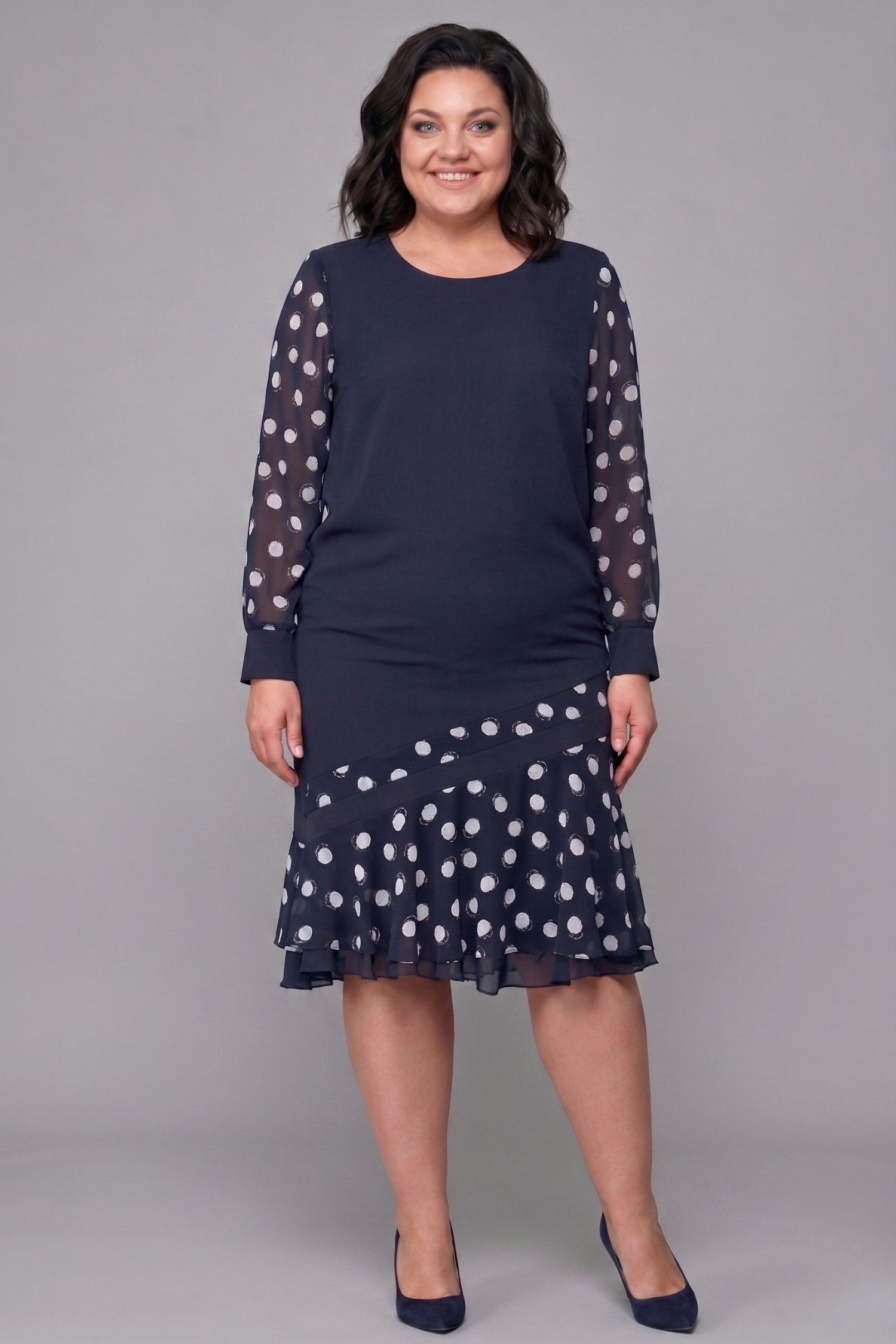 Clara | Jurk met print van cirkels