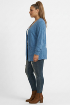 Resa | Lange cardigan met zakken