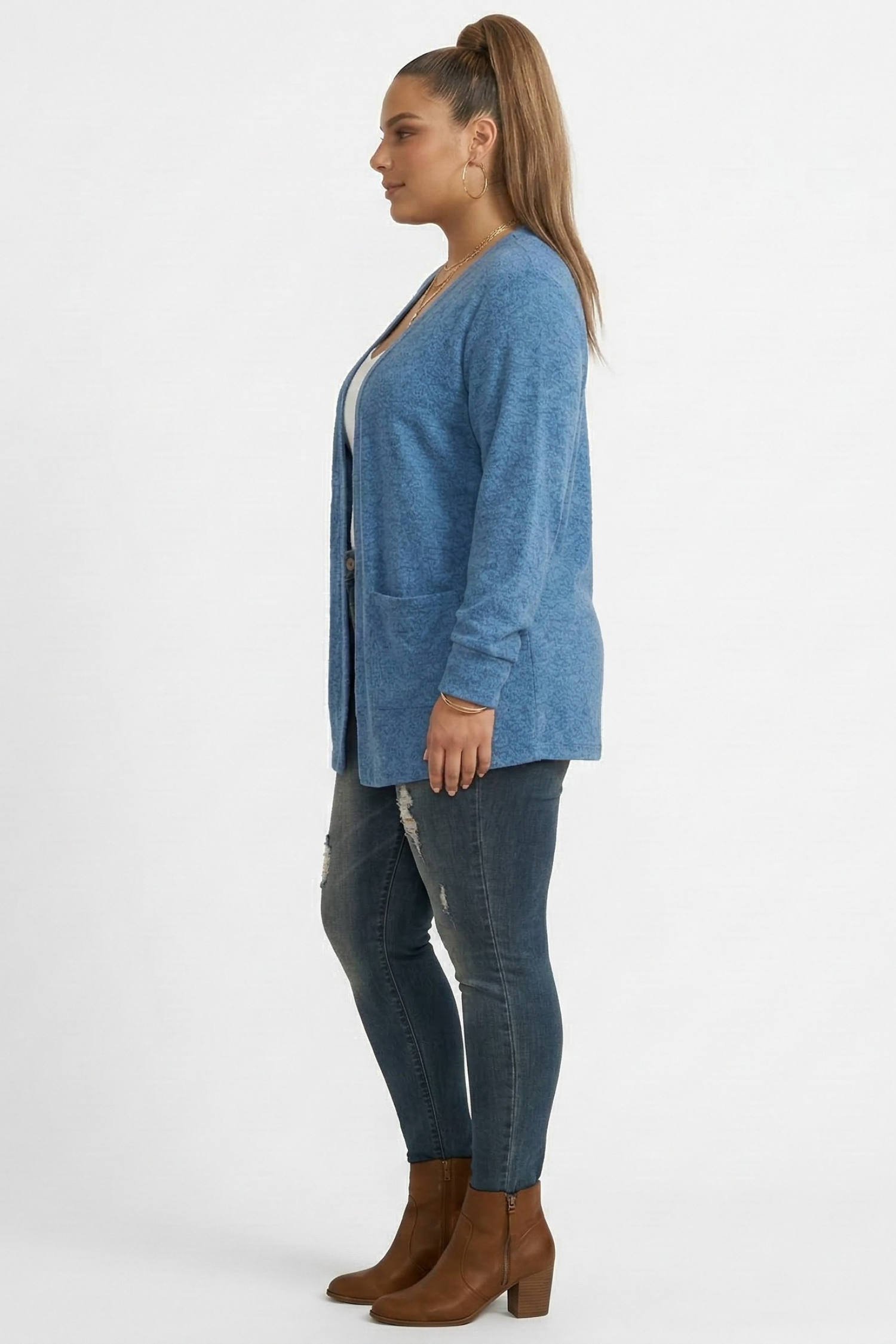 Resa | Lange cardigan met zakken